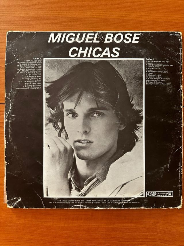 Vinilo Miguel Bosé - Chicas