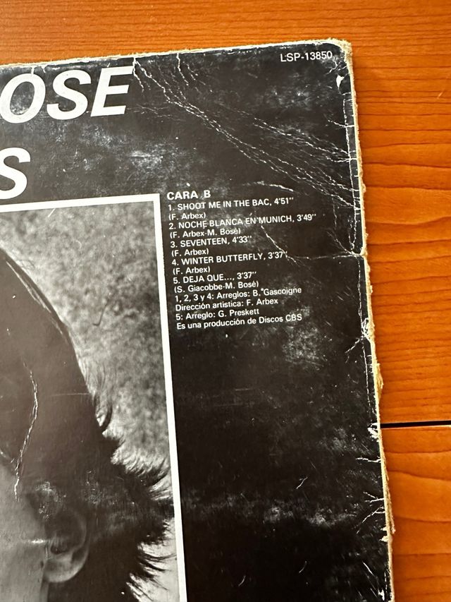 Vinilo Miguel Bosé - Chicas