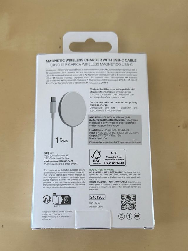 Cargador Magnético Puro 15W