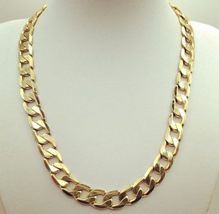 Cadena laminada en oro 18k 
