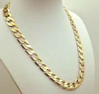Cadena laminada en oro 18k 