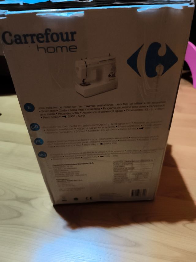 Máquina de coser Carrefour Home