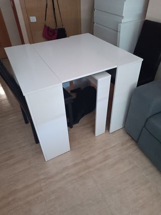 Mesa extensible blanca - Comedor
