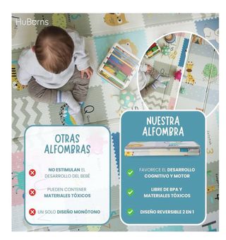 Alfombra Bebé HuBorns - Reversible