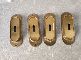 4 Maniglie Oro Porta Scorrevole