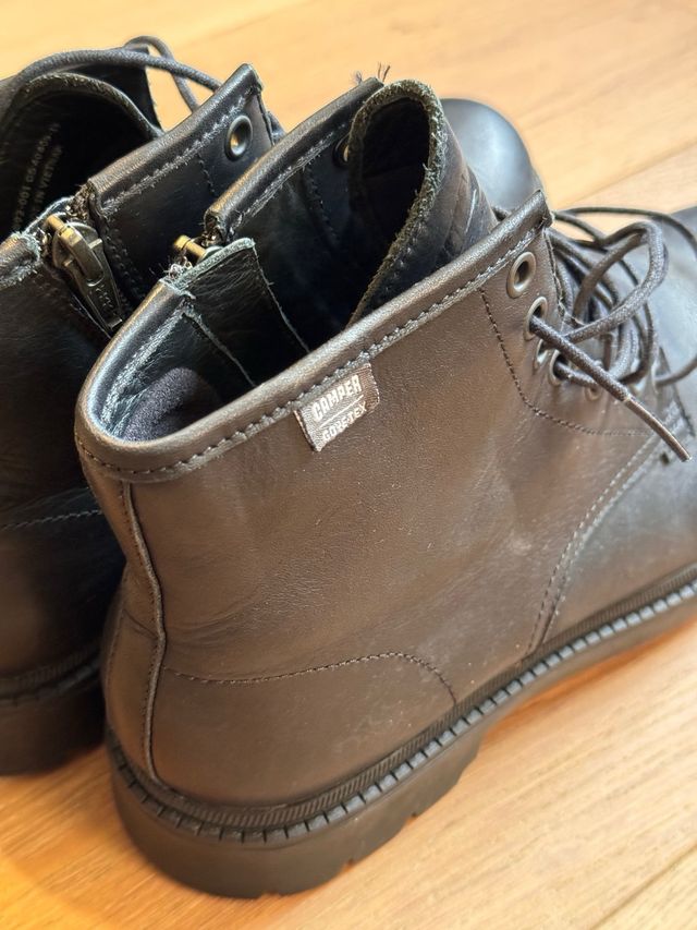 Botas Camper, Piel Negras Talla 40, goretex 