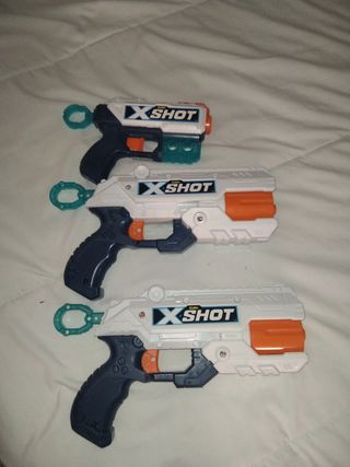 3 Pistolas X-Shot: ¡Diversión asegurada!