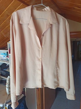 Blusa beige 6XL mujer
