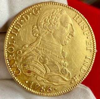 8 Escudos Oro México 1783 Carlos III