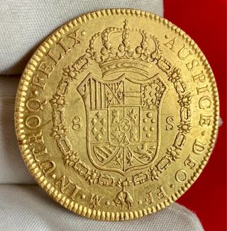 8 Escudos Oro México 1783 Carlos III