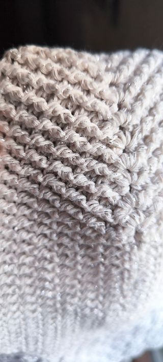 Top ganchillo beige - Talla única