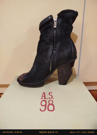 A.S.98 Stivaletti Neri 36