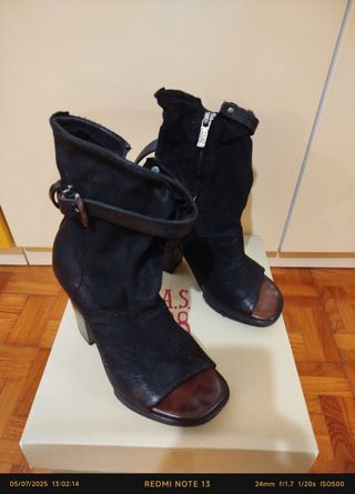 A.S.98 Stivaletti Neri 36