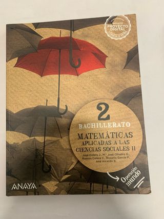 Libro matematicas 2 Bachillerato