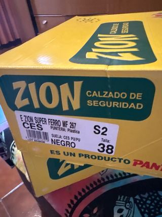 Zapatos seguridad zion - negros