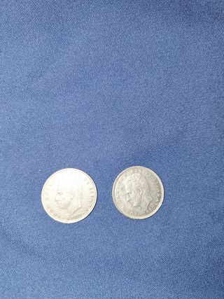 2 Monedas 25 Ptas España 1982