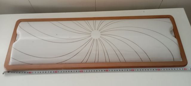 Plafón cocina vintage blanco y marrón