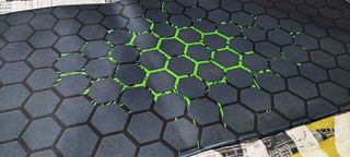 Alfombrilla gaming hexagonal