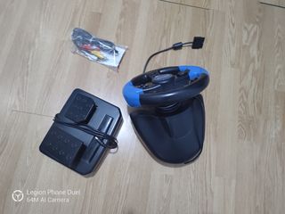 Volante Safari wheel PS2 con Pedales