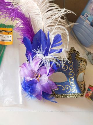 Máscara Veneciana azul y morada