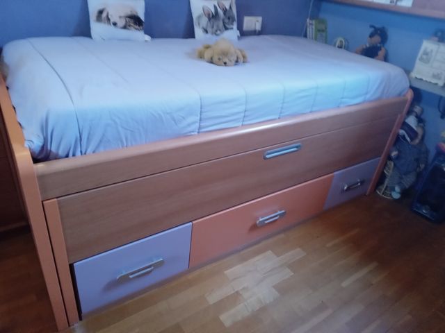 Cama nido con cajones
