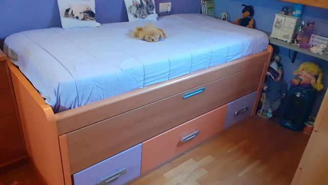 Cama nido con cajones