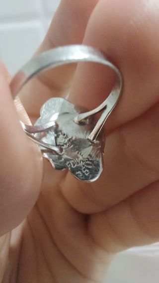 Anillo plata nácar multicolor