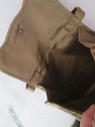 Bolso mano encaje beige