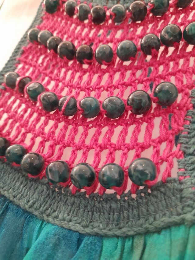 Vestido largo tie de Zara