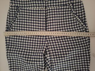 Pantalones vichy Zara - Azul y blanco
