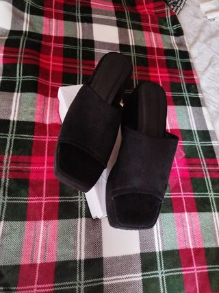 Sandalias plataforma negras - Talla 40