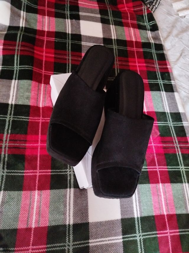 Sandalias plataforma negras - Talla 40