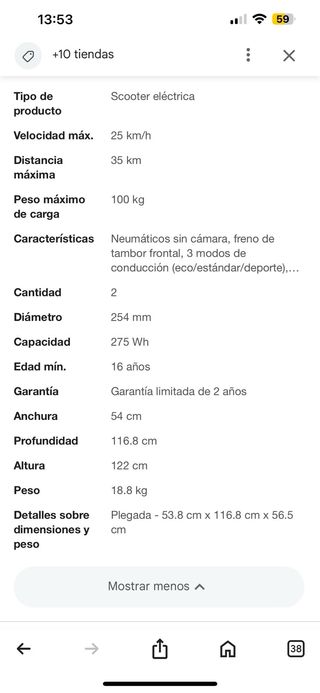 Patinete eléctrico Segway Ninebot E2 Pro