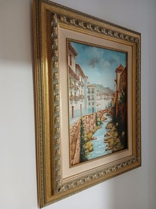 Pintura al óleo ciudad de Granada