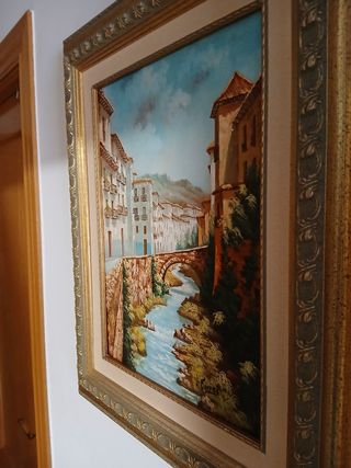 Pintura al óleo ciudad de Granada