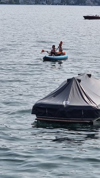 Kayak inflable Tribord X100+ 3 plazas,2 remos,bomb