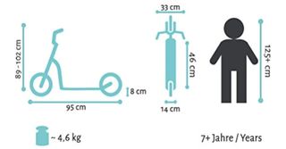 Patinete Scooter Plegable XXL 