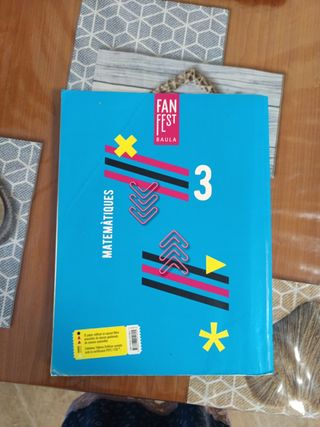Matemàtiques 3r Secundària Llibre alumne Fanfest