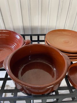 Cazuelas y Platos Terracota