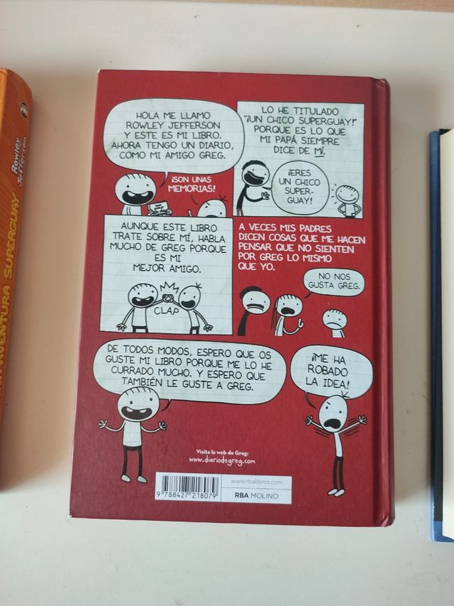 Lote de 4 libros Diario de Greg y Rowley