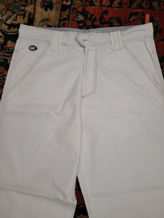 Pantaloni Cotone Bianchi Uomo