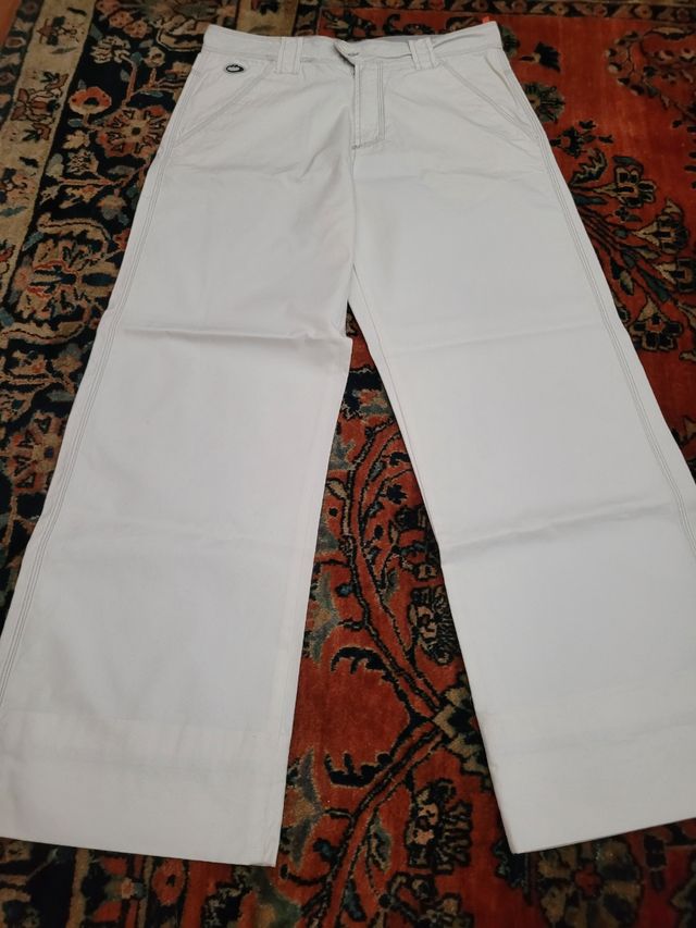 Pantaloni Cotone Bianchi Uomo