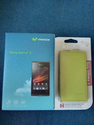 SONY XPERIA E Nuevo + Custodia ideus sigillata