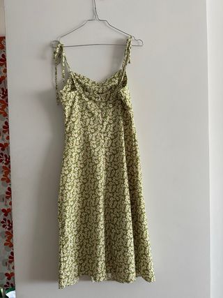 Vestido flores verde claro