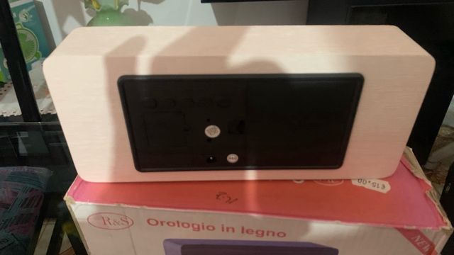 Orologio da tavolo in legno - LED