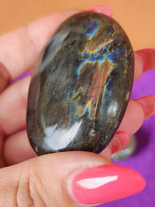 Lotto minerali palmstone labradorite da palmo