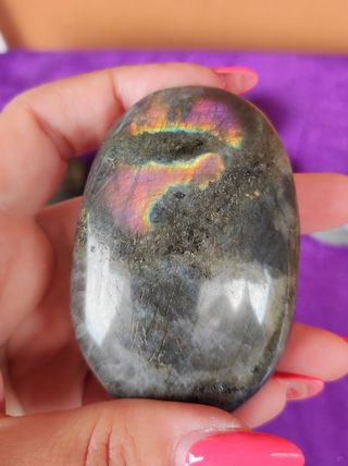 Lotto minerali palmstone labradorite da palmo