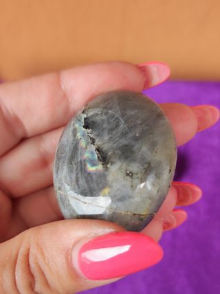 Lotto minerali palmstone labradorite da palmo