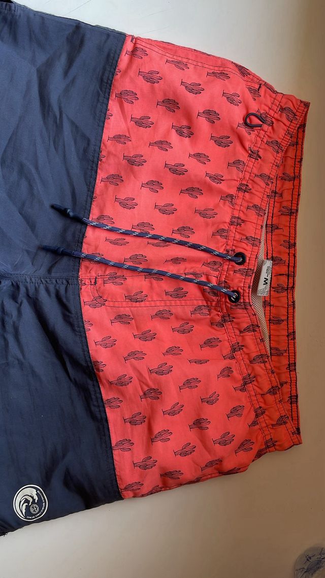 Bañador Polinesia naranja-azul