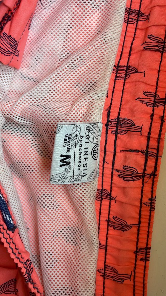 Bañador Polinesia naranja-azul